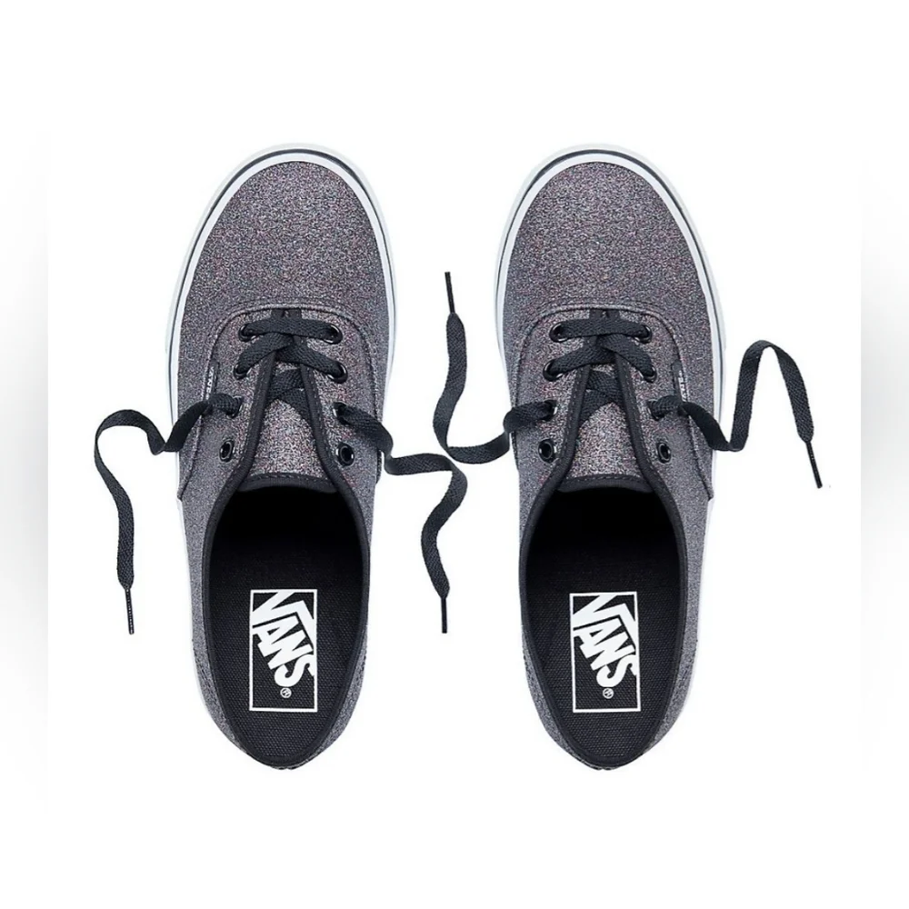 Vans, Authentic 'Glitter -‎ Rainbow Black' Trainers, Size 7 - Picture 11 of 15